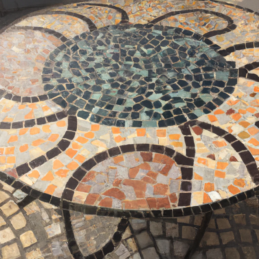 comment mettre de la mosaique sur une table ronde